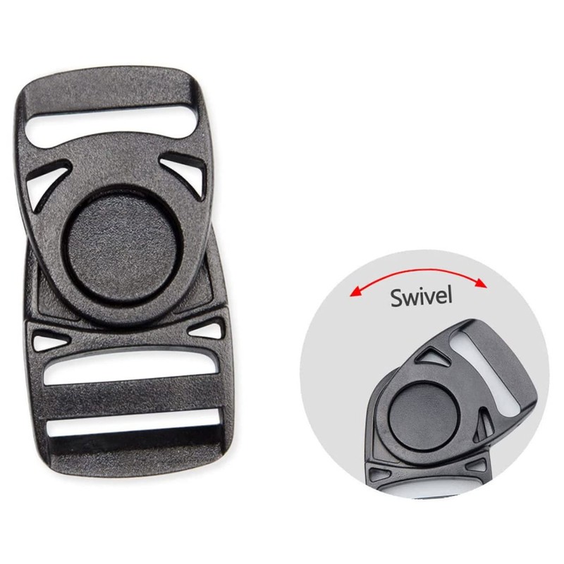 BESPORTBLE 50pcs Rotary Safety Buckles for Backpacking - Durable Multifunctional