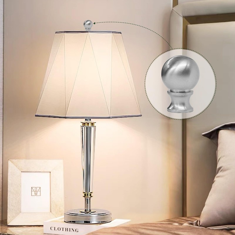 Ball Lamp Finial Cap Knob for Lamp Shade Top,Solid Lamp