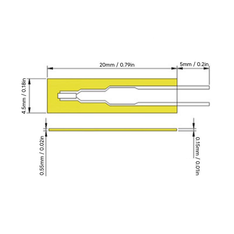 50PCS Thin Film Thermistor MF55 B3950 Insulated Thermal Resistor for