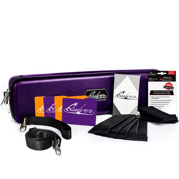 Quiver Time Purple Quiver Card Carrying Case - TCG Cards