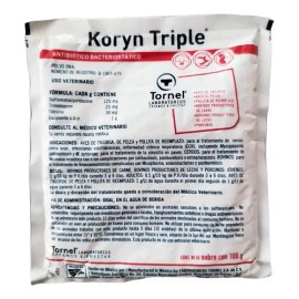 Alimento Aves Koryn Triple 100g - Antibiotico basteriostatico