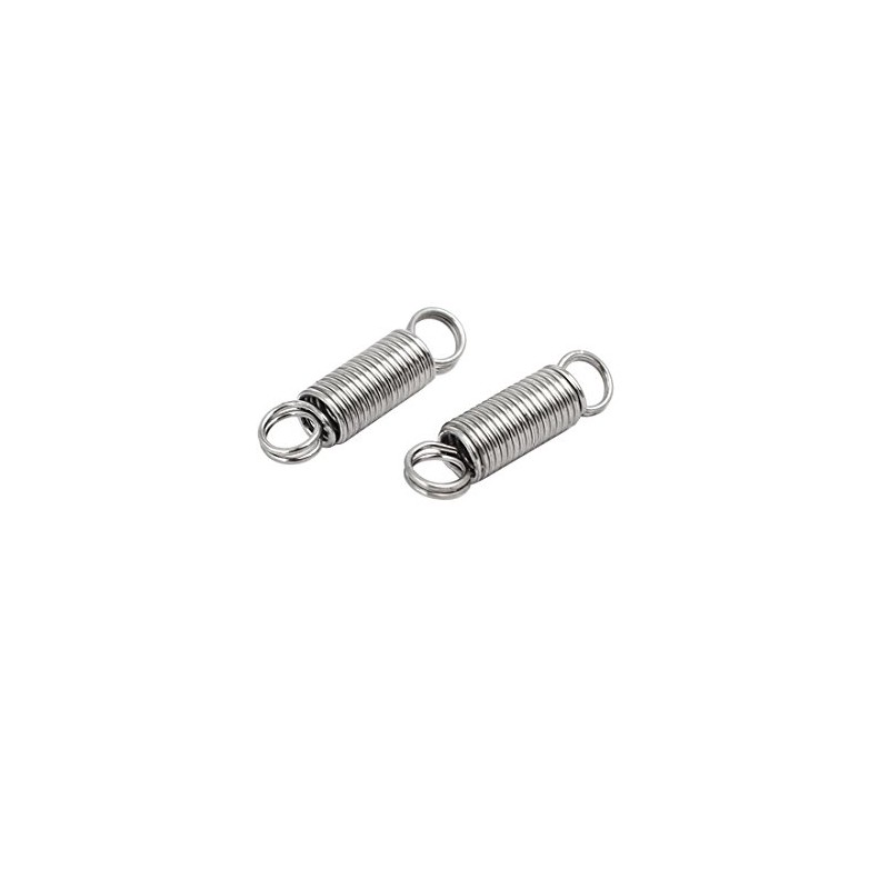 sourcingmap 0.6mmx5mmx20mm 304 Stainless Steel Tension Springs Silver Tone 5pcs