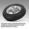 110/50-6.5” Mini Bike Wheel Rear Tire, Rubber Wheel Tire and