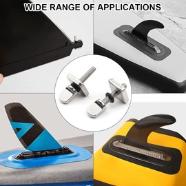 Surfboard Screw, Stainless Steel Surfboard Screw, Surfboard Screw for Long Board, Surfboard and Paddle Board, Silver, Pack of 3