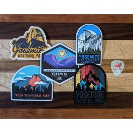 LARGE Yosemite National Park Set Of 5 Sticker Decal 4"