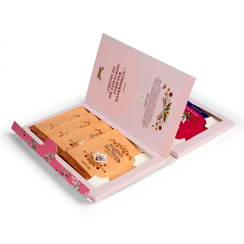 ETS - Teegeschenk "Happiness" - Die Tee-Poesie, 8 Teebeutel, BIO