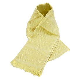 WKG UV Protection Cotton Scarf, Made in Senshu, Made in Japan, Approx. 11.4 x 63.0 inches (29 x 160 cm), Long Type, UV Stole, Peach Yellow, Saxophone, Purple, Beige, Sakura, Muscat, Milky, yellow