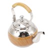 Tea Pot 1L Stainless Steel Thickened Strong Corrosion Resistant Silver
