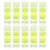sourcing map 10pcs Small Cylindrical Bubble Level Vials 6x20mm PMMA