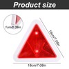 2 PCS Triangle Reflectors, 18 cm Red Warning Triangle, 70