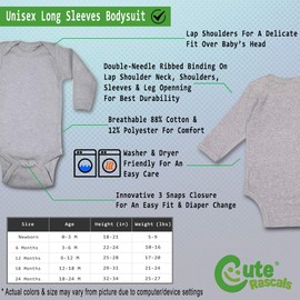 Cute Rascals Baby Long Sleeve Bodysuit Teacher's Pet Teacher School Education Boy & Girl Clothes Cotton Oxford Gray Design Only Newborn