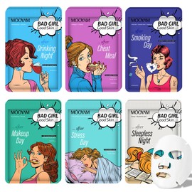 Face Masks Skincare Set for Girl,Moisturizing Collagen Facial Masks for Women Home Spa,Hyaluronic Acid Face Mask for All Skin Types,Day Night Facial Mask Deep Cleaning,Oil Contral 25ml (12Pack)