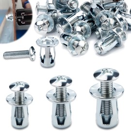 Mbsomnus Pack of 45 Jack Nuts Petal Nuts Cavity Metal Anchors Expansion Nuts Cavity Dowels Thin Fixings Hollow Wall Anchor Assortment Kit Heavy Duty for Thin Walls Hollow Doors Iron Sheet (M4 M5 M6)