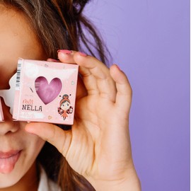 MISS NELLA Makeup for Kids Blush - Candy Floss, Kids Cosmetic Toy, Non-Toxic Make Up