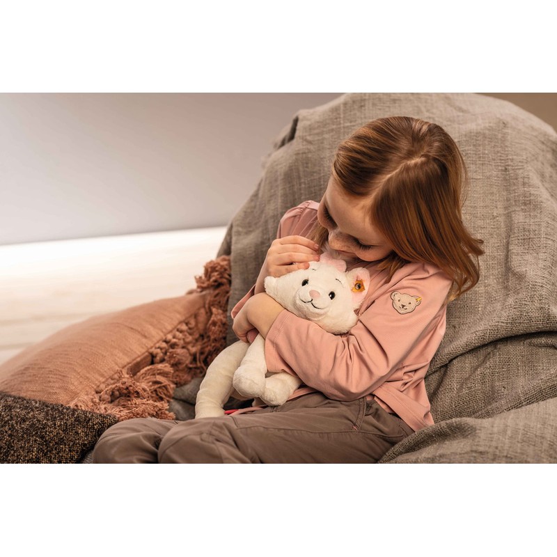Steiff 024658 Marie Cat 24 white/pink