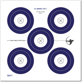 Perfect Strike Archery Targets. Classic OPS No. 007 Heavy Paper Targets. Great for Practice Outdoors or at The Range. (12" x 12" Targets) (12)
