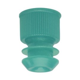 Karter Scientific Test Tube Cap, Flange Type, 12mm, Green, Karter Scientific 207V3 (Pack 25)