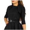 BlackButterfly Tailored 3/4 Sleeve Bolero (Black, S)