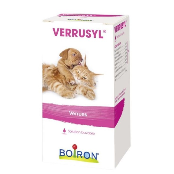 Boiron Homéopathie Vétérinaire VERRUSYL Boiron Verrues chien & chat 30ML