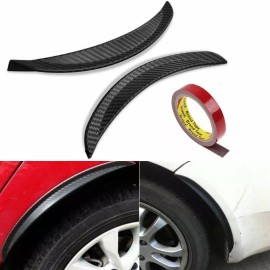SDeelCase 2 Piece 10" Carbon Texture Diffuser Fender Flares Lip For Dodge Wheel Wall Panel