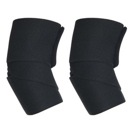 NuCamper Elbow Wraps for Men and Women, Tennis Elbow, Golfer's Elbow, Adjustable, Strength Sports Stabilization, Compression Bandage for Weightlifting, Bodybuilding, Powerlifting, Bench Press