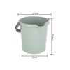 1 x High Grade Durable 5L Litre Silver Sage Plastic