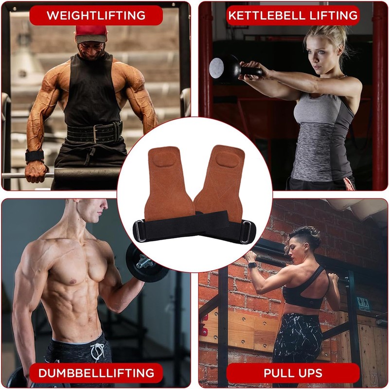 Padded Weight Lifting Straps Deadlift Straps with Wrist Support， No-Slip