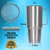 X-PAC 64oz Double Vacuum Wall Stainless Steel Tumbler Travel Mug