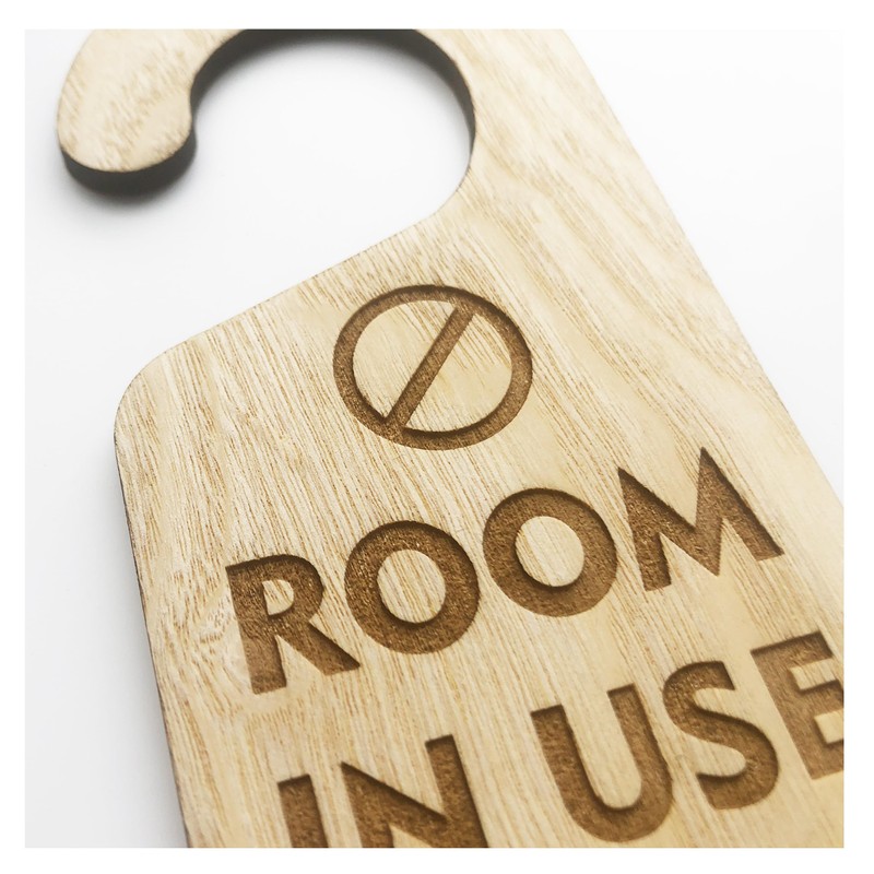 Room In Use Please Do Not Enter Door Sign Wooden