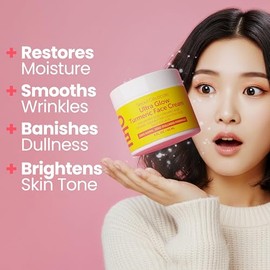 SeoulCeuticals Crema de cúrcuma coreana para el cuidado de la piel – Hidratante facial para piel seca y opaca – Cuidado de la piel coreano K Beauty pa