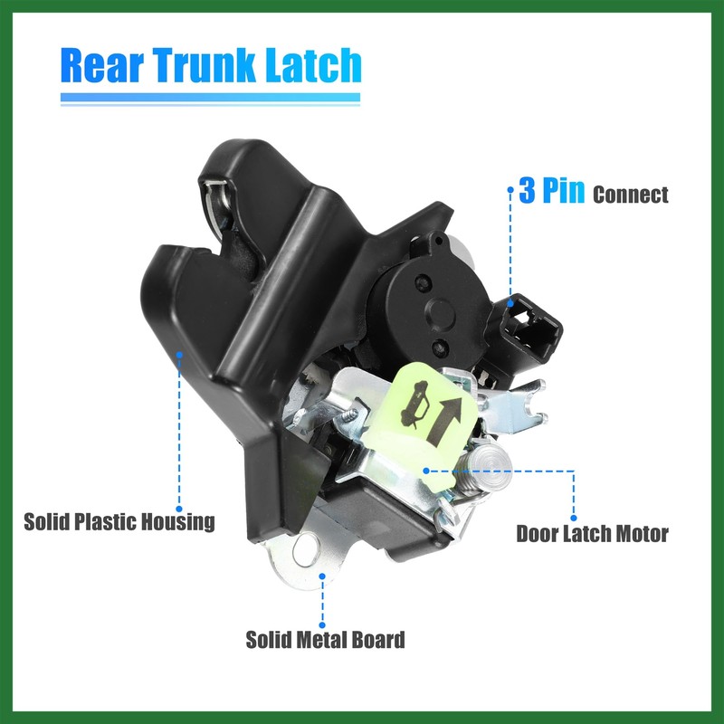Motoforti Trunk Latch Lock Actuator 81230-C1500 for Hyundai Sonata 2018-2019