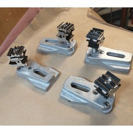 Zep Solar Lot of 4, Zep Solar Panel Leveling Foot, Grounding, V3, MH-007000-397