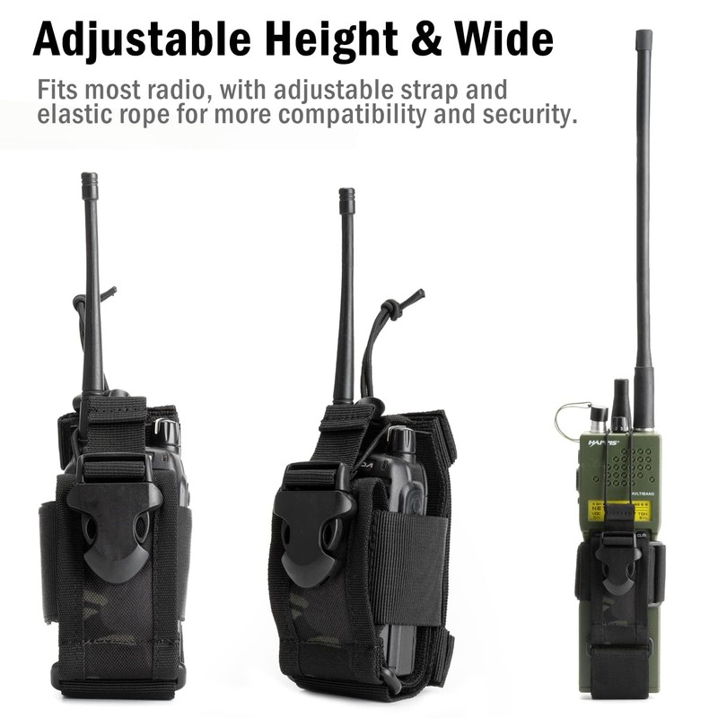 VIPERADE Multi-Purpose Radio Holder Case Intercom Pouch, Adjustable Storage Tool