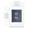 DEKWINN 11x14 Picture Frame Set of 3 with Real Glass