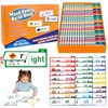 Audasi 30 Read and Rhyme Flip Books,Word Family Bulid Books