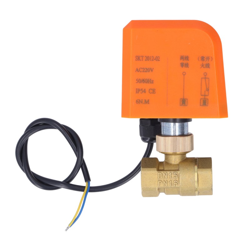 DN15 2 Way 2 Wire Electrical Ball Valve Normally Open