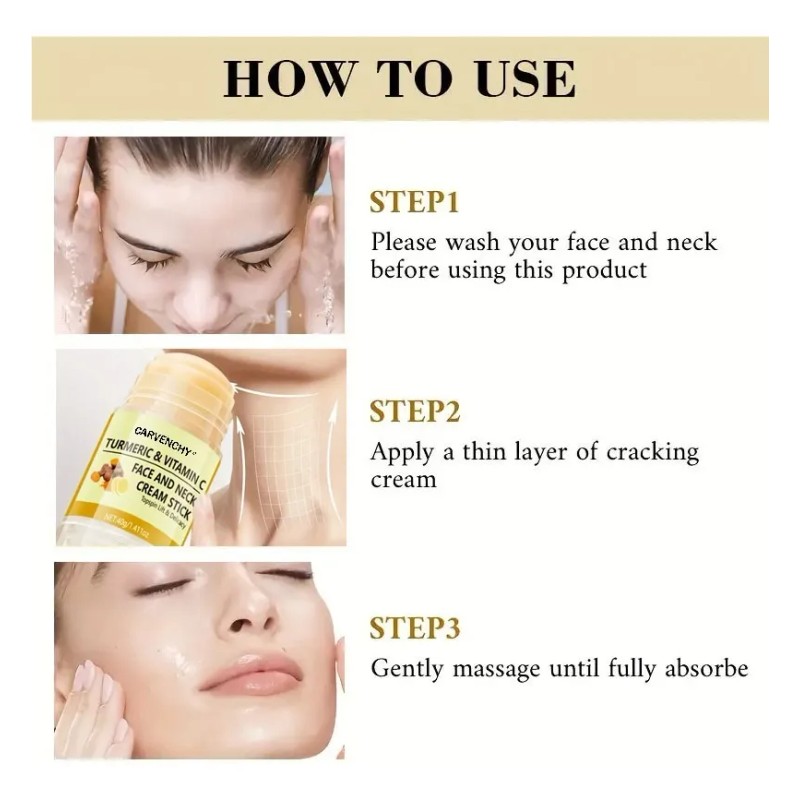 Crema Hidratante En Barra For Rostro Y Cuello, 40g, 1pcs