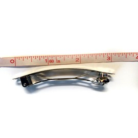 Yellow/gold Tulle Glitter Hair Bow-for Girls, for Teens, for Women (Barrette)