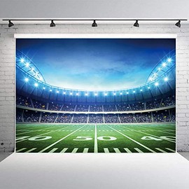 RUINI Football Field Photography Backdrop Football Field AuditoriumLight Themed Party Backdrop 7x5FT