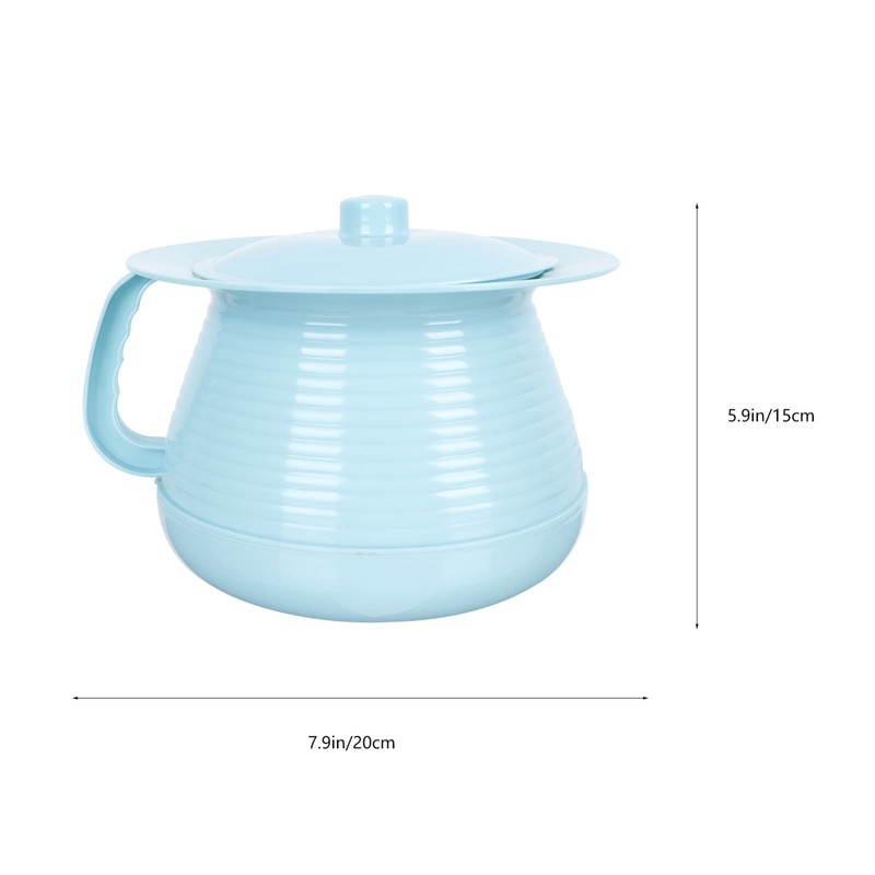 Portable Chamber Pot with Lid Plastic Urine Pots Night Potty