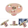 Pack of 5 Iron Plate Nuts, Flange Nut, 3 Holes,