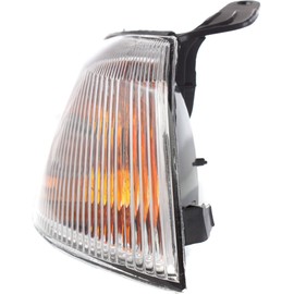 Corner Light Compatible with 1997-1999 Toyota Camry Plastic Clear & Amber Lens With bulb Passenger Side
