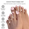 48 Pieces French False Nails for Sticking with Diamonds and