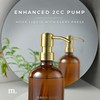 MaisoNovo Soap Dispenser 1-Piece Set | 16.9oz Amber Bottles with