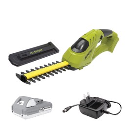 Sun Joe 24V-SSEG-LTE 24-Volt Cordless Handheld Shrubber + Trimmer, Kit (w/ 2.0 Ah Battery + Quick Charger)