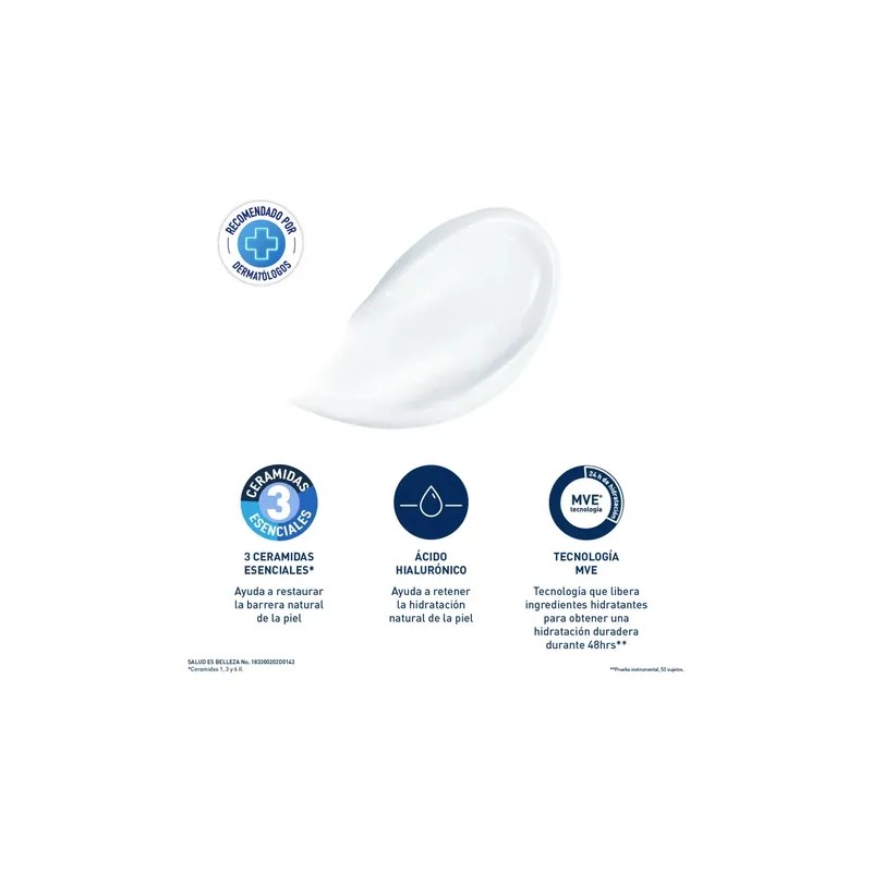 Cerave Crema Hidratante Facial Corporal Piel Seca Muy 454