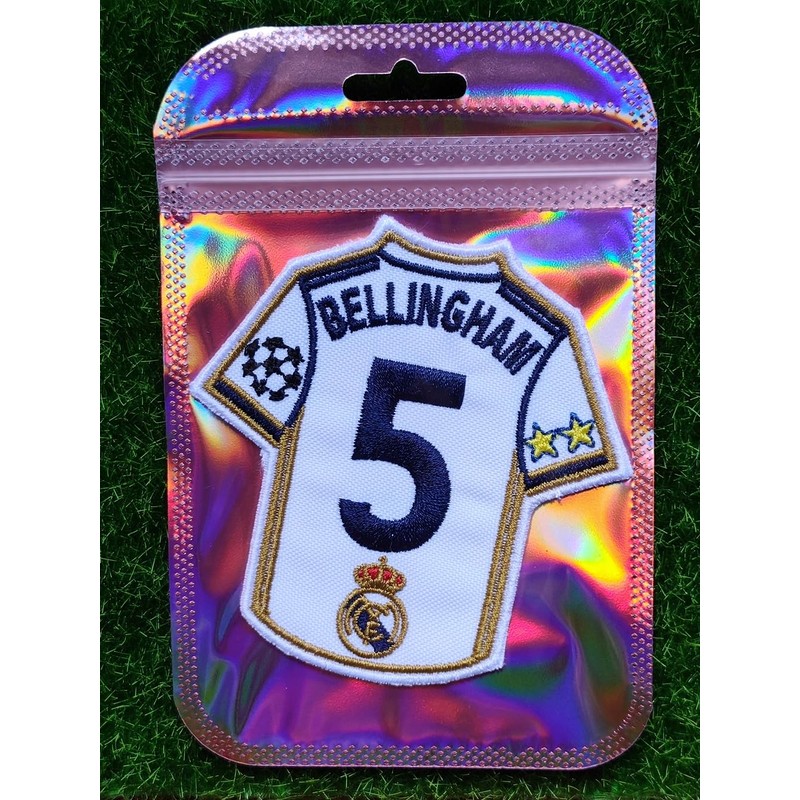 Football Team Player Name Embroidered Badge Patch Iron or Sew