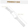 Mikinona Simple TPU Watch Band for Wear-Resistant Solid Strap for