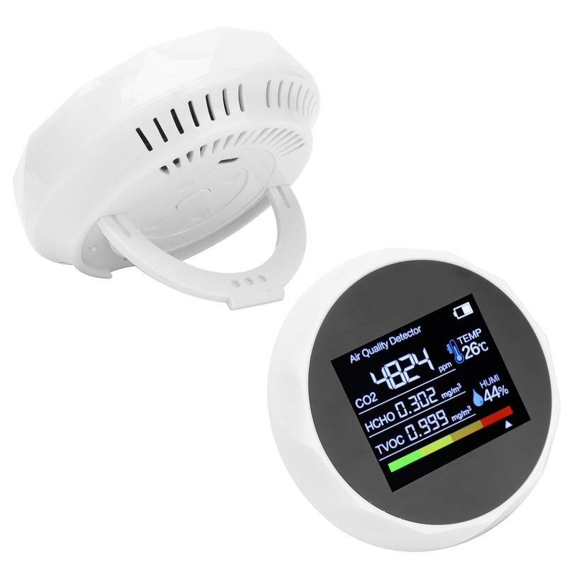 Air Quality Detector Multifunction TVOC CO2 Detector Digital Temperature Humidity