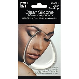 Clean Silicone Makeup Applicator (Clear/Teardrop)